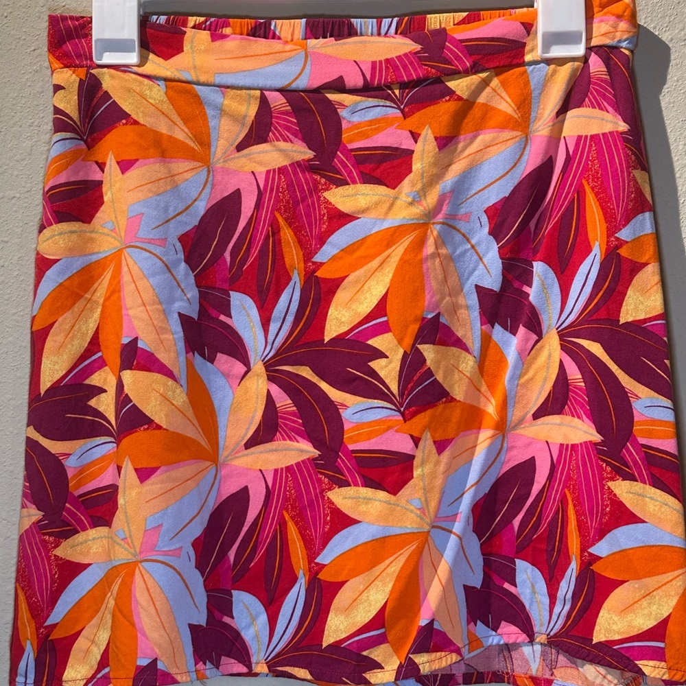 Lily Rose Vibrant Floral Mini Skirt - Multicolor